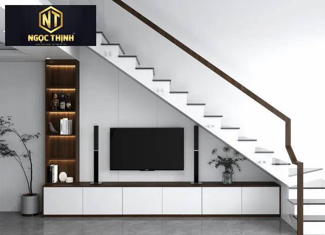 Xưởng Nội Thất Ngọc Thịnh Long Thành, Nhơn Trạch - Tủ gầm cầu thang gỗ công nghiệp đẹp, giá rẻ